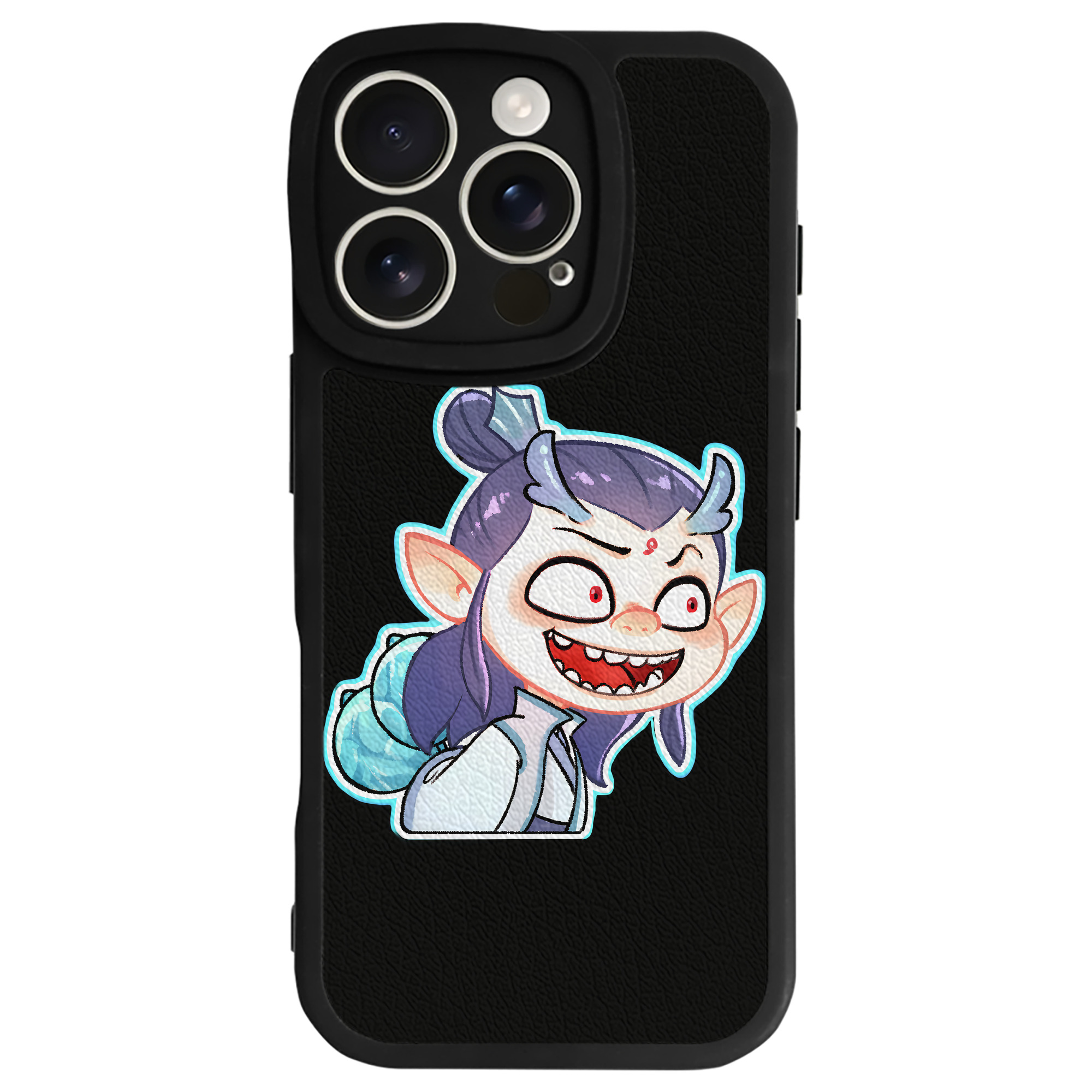 （画像用） Ne Zha 2 ナタ 魔童の大暴れ 【iPhone 16シリーズ対応】シリコンスマホケース（レザー調） 材質：シリコン